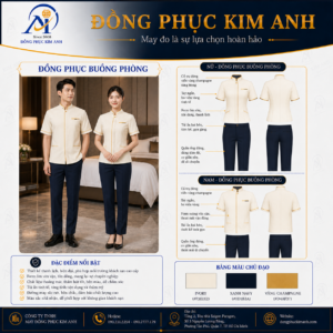 Đồng Phục Kim Anh nhận may đồng phục nhà hàng khách sạn giá rẻ HCM cho nhà hàng, khách sạn, resort, café, villa và hệ thống dịch vụ. Hỗ trợ may đo theo yêu cầu, thiết kế maquette, nhận may số lượng ít, tư vấn mẫu cho quản lý, phục vụ, buồng phòng, bảo trì, an ninh và báo giá rõ ràng tại TP.HCM.