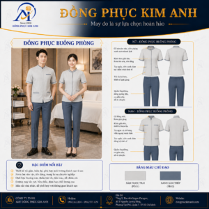 Đồng Phục Kim Anh nhận may đồng phục nhà hàng khách sạn giá rẻ HCM cho nhà hàng, khách sạn, resort, café, villa và hệ thống dịch vụ. Hỗ trợ may đo theo yêu cầu, thiết kế maquette, nhận may số lượng ít, tư vấn mẫu cho quản lý, phục vụ, buồng phòng, bảo trì, an ninh và báo giá rõ ràng tại TP.HCM.