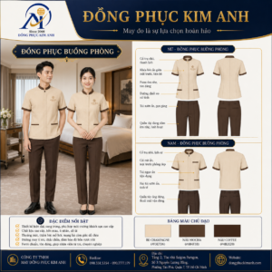 Đồng Phục Kim Anh nhận may đồng phục nhà hàng khách sạn giá rẻ HCM cho nhà hàng, khách sạn, resort, café, villa và hệ thống dịch vụ. Hỗ trợ may đo theo yêu cầu, thiết kế maquette, nhận may số lượng ít, tư vấn mẫu cho quản lý, phục vụ, buồng phòng, bảo trì, an ninh và báo giá rõ ràng tại TP.HCM.
