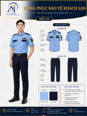 Đồng Phục Kim Anh nhận may đồng phục an ninh - bảo vệ HCM cho công ty, tòa nhà, khách sạn, nhà hàng, showroom, trường học, khu dân cư và nhà máy. Hỗ trợ may đo chuẩn form, nhận may số lượng ít, thiết kế đồng phục bảo vệ cao cấp, tư vấn chất liệu, maquette và báo giá rõ ràng tại TP.HCM.