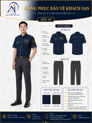 Đồng Phục Kim Anh nhận may đồng phục an ninh - bảo vệ HCM cho công ty, tòa nhà, khách sạn, nhà hàng, showroom, trường học, khu dân cư và nhà máy. Hỗ trợ may đo chuẩn form, nhận may số lượng ít, thiết kế đồng phục bảo vệ cao cấp, tư vấn chất liệu, maquette và báo giá rõ ràng tại TP.HCM.