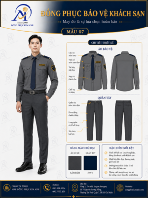 Đồng Phục Kim Anh nhận may đồng phục an ninh - bảo vệ HCM cho công ty, tòa nhà, khách sạn, nhà hàng, showroom, trường học, khu dân cư và nhà máy. Hỗ trợ may đo chuẩn form, nhận may số lượng ít, thiết kế đồng phục bảo vệ cao cấp, tư vấn chất liệu, maquette và báo giá rõ ràng tại TP.HCM.