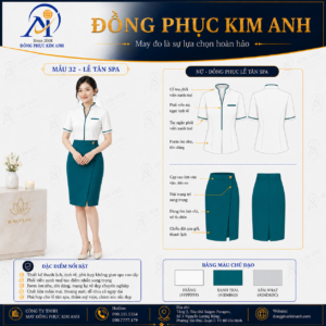 Đồng Phục Kim Anh nhận may đồng phục spa giá rẻ HCM cho spa, thẩm mỹ viện, clinic và cơ sở chăm sóc sắc đẹp. Hỗ trợ may đo theo yêu cầu, thiết kế maquette, nhận may số lượng ít, tư vấn mẫu cho lễ tân, kỹ thuật viên, chăm sóc khách hàng và báo giá rõ ràng tại TP.HCM.