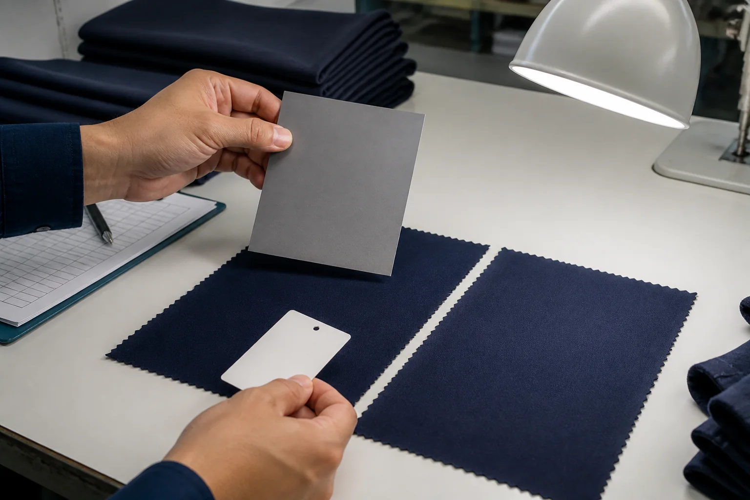 Ảnh AI minh họa so sánh hai sắc độ navy