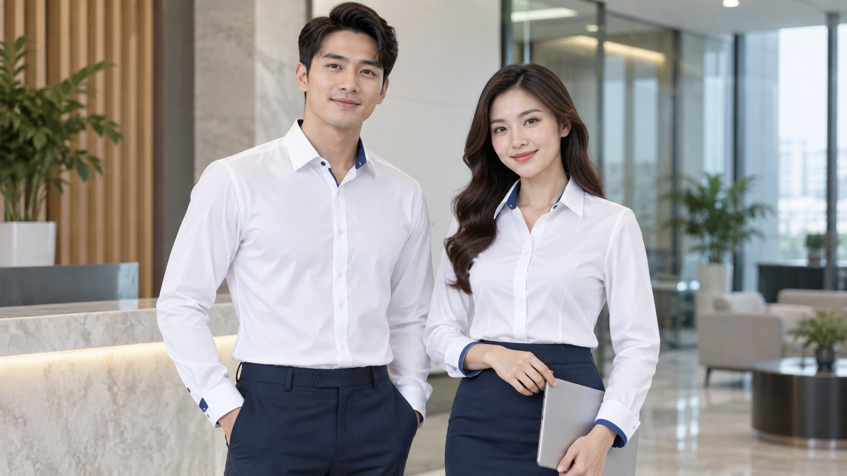 Top 5 mẫu sơ mi trắng công sở năm 2026 cho doanh nghiệp